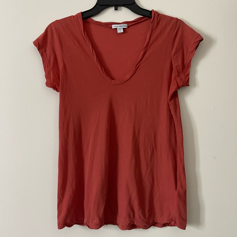 James Perse Burnt Orange Tee